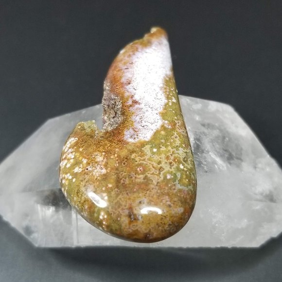 Large Drilled Ocean Jasper with Druzy * 56.70 x 24.92 x 6.87mm - Picture 12 of 16